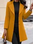 Women's Plain Regular Regular Fit Coat