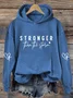 Casual Hoodie Text Letters Hoodie