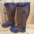 Vintage Plain Wearable Zipper Block Heel Combat Boots