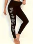 Casual Valentine's Day Heart/Cordate Printing Long Leggings