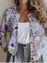 Women Knitted Ethnic Long Sleeve Comfy Vintage Cardigan
