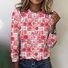 Casual Spring Floral Crew Neck Short Sleeve T-shirt