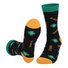 Clover Jacquard St. Patrick's Day Thick Medium Tube Cotton Socks