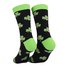 Clover Jacquard St. Patrick's Day Thick Medium Tube Cotton Socks