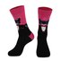Cute animals, cats and dogs, color blocked mid-term cotton socks