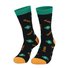 Clover Jacquard St. Patrick's Day Thick Medium Tube Cotton Socks