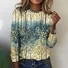 Casual Floral Crew Neck Long Sleeve T-shirt