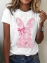 Casual Easter (rabbit) Crew Neck Short Sleeve T-shirt