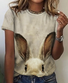 Casual Easter (rabbit) Crew Neck Short Sleeve T-shirt
