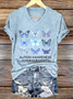 Casual Animal V Neck Short Sleeve T-shirt