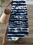 Women Abstract V Neck Short Sleeve Comfy Casual Printing Maxi Dress