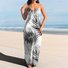 Women Floral Spaghetti Sleeveless Comfy Casual Maxi Dress
