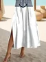 Women Anchor V Neck Short Sleeve Comfy Casual Printing Maxi Dress