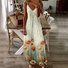Women Floral Spaghetti Sleeveless Comfy Casual Maxi Dress