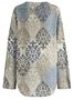 Women's Blouse Graphic Geometric Vintage Floral Daily Long Sleeve V Neck Tops