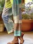 Casual Colorblock Vacation Comfy Long Pants