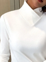 Women T-shirt Long Sleeve Basic Soft Comfy Warmth Blouse