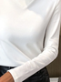 Women T-shirt Long Sleeve Basic Soft Comfy Warmth Blouse
