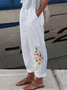 Casual Floral Long Printing Pant