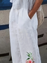 Casual Floral Long Printing Pant
