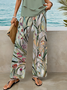 Women Floral Printing Two-Piece Set Daily Sleeveless Casual Summer Top With Pants Matching Set