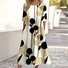 Women Floral Crew Neck Short Sleeve Comfy Casual Maxi Dress