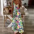 Women Floral Spaghetti Sleeveless Comfy Casual Maxi Dress