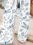 Casual Floral Long Printing Pant