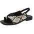 Vintage Geometric Slip On Flat Heel Thong Sandals
