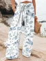Casual Floral Long Printing Pant