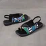 Vintage Geometric Slip On Flat Heel Thong Sandals