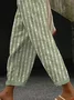 Casual Striped Long Printing Pant