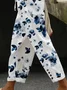 Casual Floral Long Printing Pant