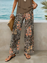 Women Floral Printing Two-Piece Set Daily Sleeveless Casual Summer Top With Pants Matching Set