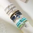 Ins Style Bohemian Beach Vacation Summer Shell Turtle Fishtail Rice Beads Multi-layer Stacking Bracelet Set