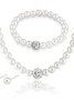 Creative Jewelry Imitation Pearl Necklace Bracelet Earrings Set Three Pieces