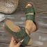 Vintage Plain Slip On Flat Heel Slide Sandals