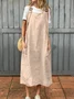 Women Plain Summer Dress Spaghetti Gallus Slip Dress H-Line Dress