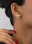 Beach Style Starfish Earrings For Women European And American Ins Style Exaggerated Fashion Earrings Temperament Street Shot Earrings