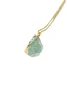 Natural Stone Irregular Raw Stone Crystal Electroplating Gilded Pendant Rose Quartz Citrine Diy Jewelry Necklace