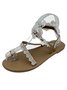 Casual Vacation Floral Slip On Flat Heel Gladiator Sandals