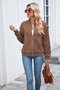 Women Spring/Fall Outerwear Casual Plain Long Sleeve Stand Collar Jacket