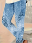 Women Floral Casual All Season Printing Long Leggings