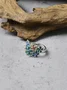 Exquisite Open Enamel Creative Retro Color Flower Ring Ethnic Style Classical Open Adjustable Ring