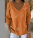 Women Cotton Floral Long Sleeve Comfy Casual Sweater