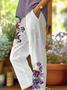 Women Floral Long Pants Casual Spring/Fall Trousers