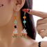Halloween pumpkin pendant earrings Gothic tassel women's earrings
