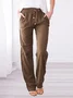 Women Plain Long Pants Casual Spring/Fall Trousers