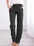 Women Plain Long Pants Casual Spring/Fall Trousers