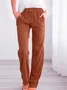 Women Plain Long Pants Casual Spring/Fall Trousers